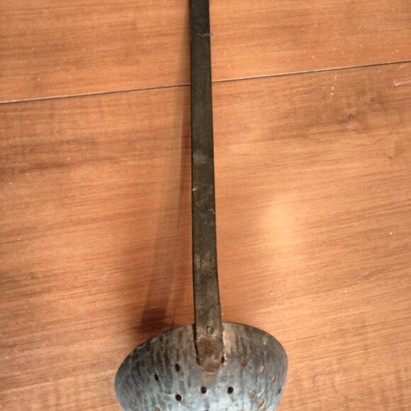 Vintage Primitive 14” Handmade Steel Ladle - Picture 1 of 3